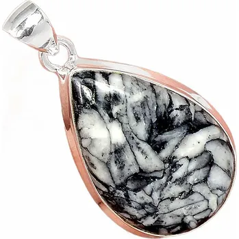 Přívěsek Pinolit přívěsek stříbro Ag 925 P50 3,3 cm, 11,4 g