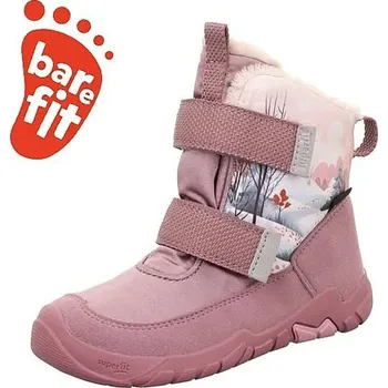 Dívčí zimní obuv SUPERFIT dívčí zimní obuv TRACE BAREFOOT 1-006039-8500-1 růžová GORETEX 28