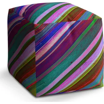 Taburet Sablio Taburet Cube Nabarvené dřevo: 40x40x40 cm