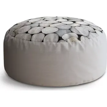 Taburet Sablio Taburet Circle Oblázky: 38x48 cm