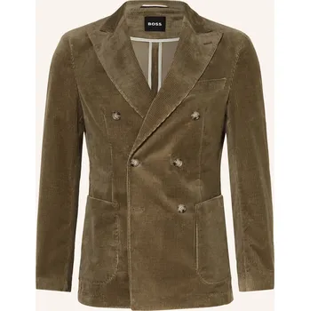 Pánské sako Boss Pánské Oblekové Sako Hanry Slim Fit Z Manšestru, khaki, 25