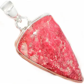 Přívěsek Thulit přívěsek stříbro Ag 925 P472 3,2 cm, 10,3 g