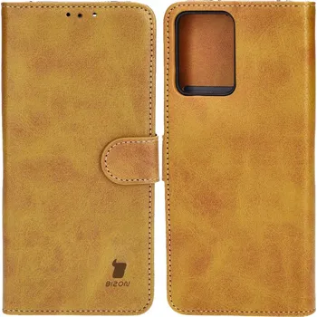 Pouzdro na mobilní telefon Pouzdro s klopou Bizon pro Xiaomi Poco X5, Redmi Note 12 5G hnědé