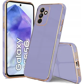 Pouzdro na mobilní telefon Pouzdro Zadní Kryt Hero Case pro Samsung Galaxy A55 fialové