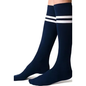 Dámské punčochy Dámské vzorované podkolenky 072 tmavě modrá 38-40