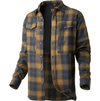 Košile s dlouhým rukávem Ezmar All Year žluto-šedá Velikost: M