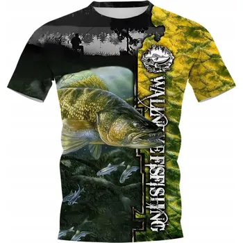 Pánské oblečení Pánské rybářské tričko s potiskem Dárek pro rybáře - 3XL