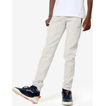 Dívčí legíny DOMYOS Dětské bavlněné sportovní tepláky 10 LET ŠEDÁ