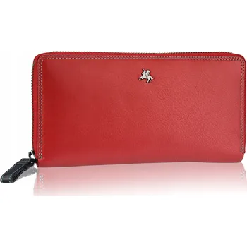 Peněženka Visconti peněženka z pravé lícové kůže červená - dámská