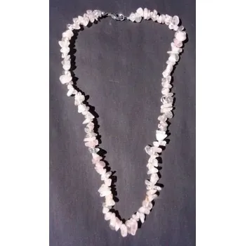 RŮŽENÍN - náhrdelník z tromlovaných kamenů - MINERÁLNÍ KAMENY