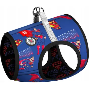 Postroj pro psa Měkký postroj pro psa s QR pasem, vzor Superman's Power, XXXS (XS1)