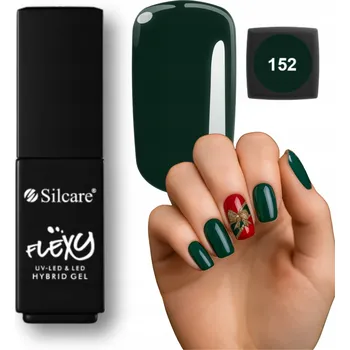 Lak na nehty Hybridní lak Flexy 152 tmavě zelený 4,5 g na nehty BEZ TPO