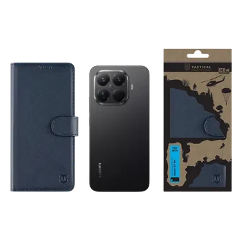 Pouzdro na mobilní telefon Flipové pouzdro Tactical Field Notes pro Xiaomi 15T Pro, modrá