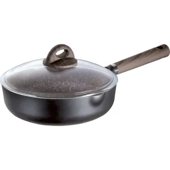 Pánev AMBITION Hliníková pánev hluboká 24 cm s poklicí Geo