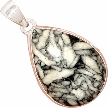 Přívěsek Pinolit přívěsek stříbro Ag 925 P181 2,8 cm, 8,7 g