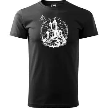 Sablio Tričko s potiskem Relikvie Škola - černé 5XL