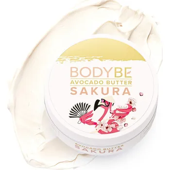 Přípravek po opalování BODYBE Avokádové zvláčňující tělové máslo - Sakura - 145g