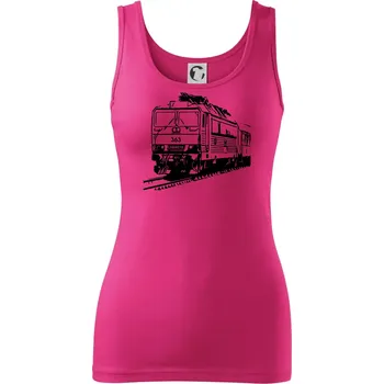 Dámské tričko Vlak 363 - Dámské tílko - XL ( Purpurová )