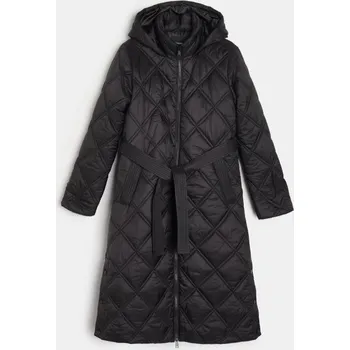 Sinsay - Prošívaný kabát s kapucí - černá - 161GZ-99X - 161GZ-99X-XXL