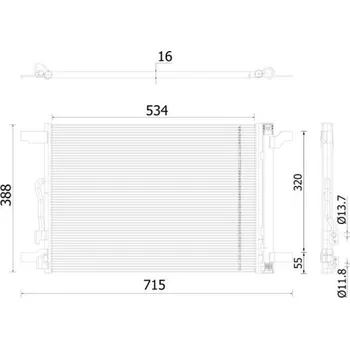 Výparník klimatizace Kondenzátor, klimatizace MAHLE AC 915 000S
