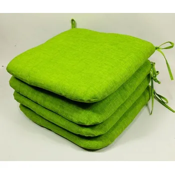 Podsedák Sedák 40x40 cm látka SVĚTLE ZELENÝ melír set 4 kusy