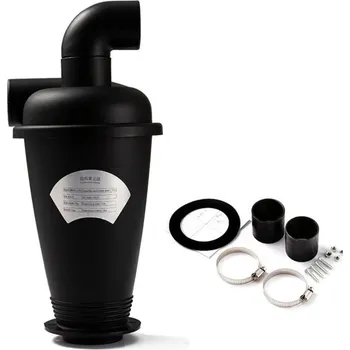 Hubice k vysavači Cyklonový odlučovač prachu 320 mm s kolenem 90° Vysavač dílenského odsávání Silný separátor nečistot Hadicové přípojky Montážní sada