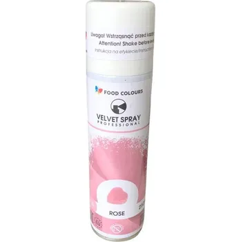 Food Colours Polsko Food Colours sametový sprej Rose (250 ml) ▹