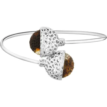 Náramek Stříbrný náramek s jantary - AP544-2848