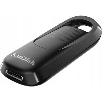 USB flash disk Flash disk SanDisk Ultra Slider 256GB USB 3.1 typ C černý