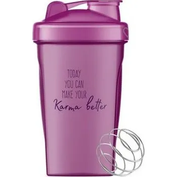 Shaker ŠEJKR s kovovou spirálou 400 ml fialový GOODIE