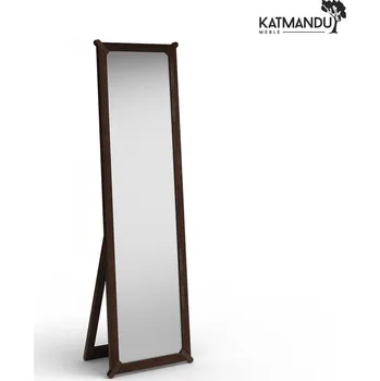 Zrcadlo KATMANDU Stojící zrcadlo z dubového dřeva Campi, Tabák