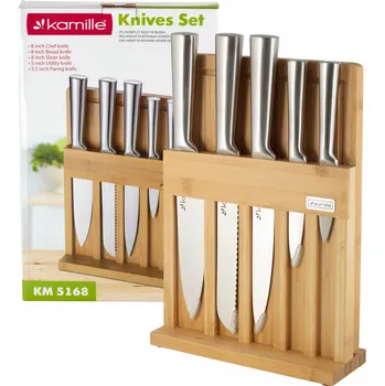 Sada nožů v bloku Kamille Laguiole, 5 ks