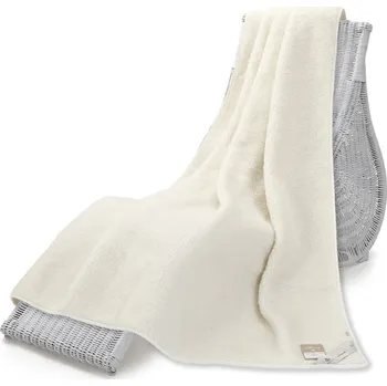 deka Wooline Vlněná Merino deka Thumbled světlá krémová Rozměr: 75 x 100 cm