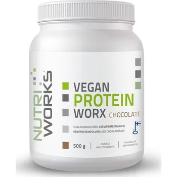 Protein NUTRIWORKS Vegan Protein Worx 500g čokoláda