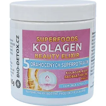 Doplněk stravy KOLAGEN - COLLAGEN - Beauty Elixír - v prášku 165 g BIO-DETOX