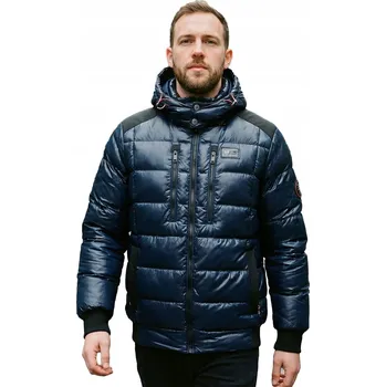 Pánská bunda Geo Norway BAPTISTE prošívaná zimní péřová s kapucí