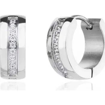 Módní doplněk Jan Kos jewellery náušnice z oceli STA-7183/SW00