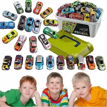 autíčko Autíčka v kontejneru 30ks VELKÁ SADA autíčka autíčka pro děti