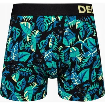 Pánské spodní prádlo PÁNSKÉ BOXERKY SE VZOREM DEDOLES 177 NOČNÍ PANTER M