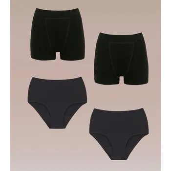 Menstruační kalhotky SNUGGS Balíček na noc a relaxaci - 4 ks - Menstruační kalhotky s výdrží až 12 hodin