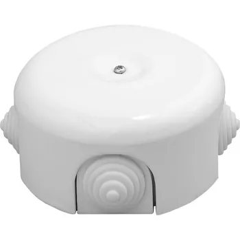 Elektroinstalační krabice Instalační krabice na omítku Retro keramická bílá