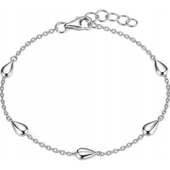 Náramek Dámský stříbrný náramek kapky stříbro o ryzosti 925 nastavitelný