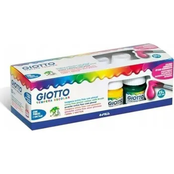 Výtvarná barva Temperové barvy Giotto 12 ks x 300 ml