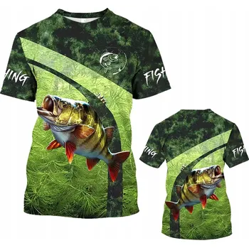 Pánské oblečení Pánské rybářské tričko s potiskem Dárek pro rybáře - velikost S