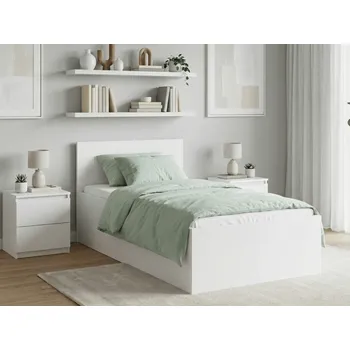 Postel Postel SOFIA 90 x 200 cm, bílá Rošt: Bez roštu, Matrace: Bez matrace