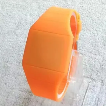 Hodinky Silikonové hodinky PRESS oranžové