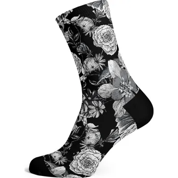 SOX cyklistické sportovní ponožky mono flora - bezešvé Velikost: M