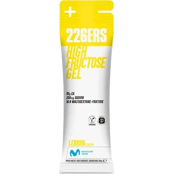 Fitness strava 226ERS high fructose energetický gel - 80g Příchuť: LEMON