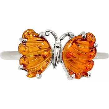 Prsten Turmalín motýl prsten stříbro Ag 925 R126 62 mm (US 10), 3 g