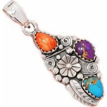 Přívěsek Designový přívěsek tyrkys stříbro Ag 925 P2263 2,9 cm, 4,7 g